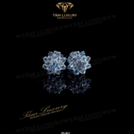 Bông Tai Kim Cương Vàng Ý 750 “Nadia” – BT407