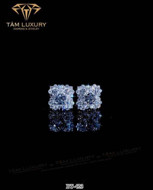 Bông Tai Vàng Ý Kim Cương Nữ “Majesty Jewels” – Mã BT423