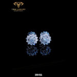 Bông Tai Kim Cương Vàng Ý 750 “Mori” – Mã BT712