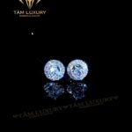 Bông Tai Kim Cương Vàng 750 VVS+ “Laura” – MÃ BT928