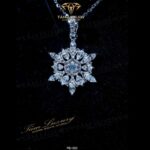 Mặt Dây Chuyền Kim Cương Vàng Ý 750 “Amanda” – Mã MD559