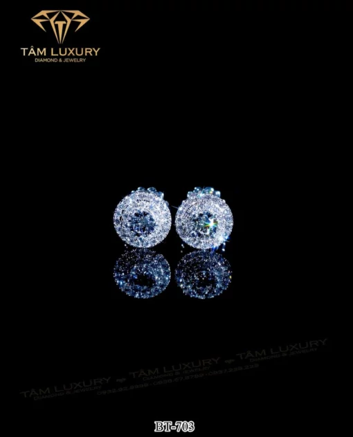 BÔNG TAI KIM CƯƠNG NỮ “BLOSSOM” – MÃ BT703