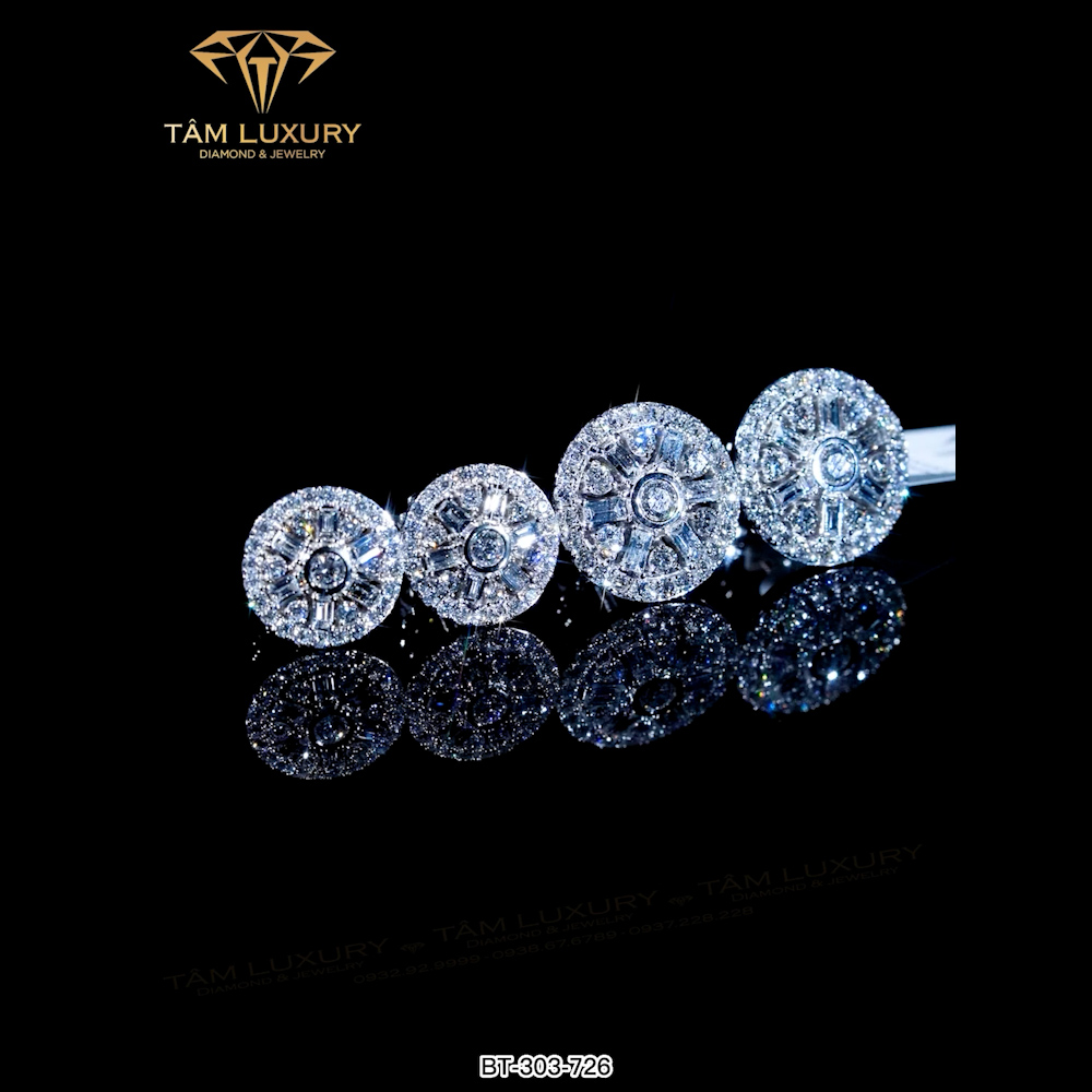 Giới Thiệu Chung Về Bông Tai Kim Cương Vàng Ý “Prism” – BT303-726