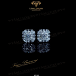 Bông Tai Kim Cương Thiên Nhiên Vàng 750 “Harry” – BT252