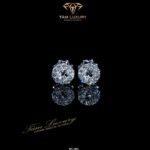 Bông Tai Kim Cương Vàng Ý 750 “Aneurin” – Mã BT385