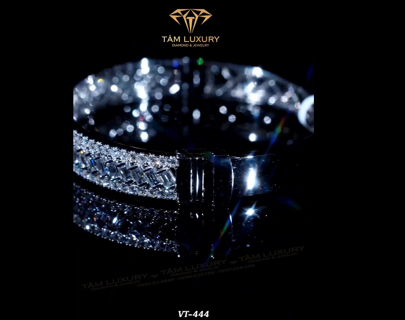 Tâm Luxury - Đơn Vị Cung Cấp Vòng Tay Kim Cương “Daria” – VT444 Hoàn Mỹ