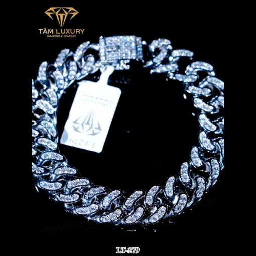 Lắc Tay Kim Cương Vàng Ý 750 “Diamond” – Mã LT279